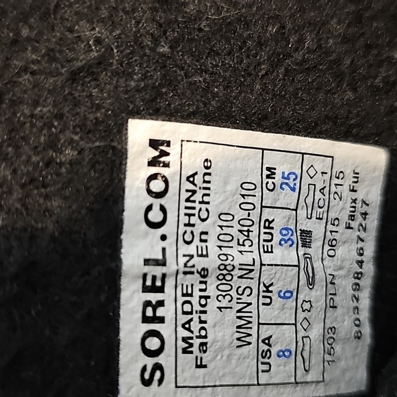 Sorel Joan Of Arctic Black Faux Fur Insulated Waterproof Winter Boots - Picture 10 of 12